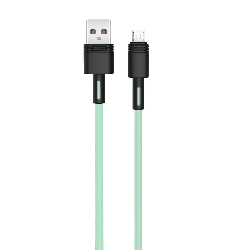 XO Kabel NB-Q166 USB - microUSB 1,0 m 5A zielony