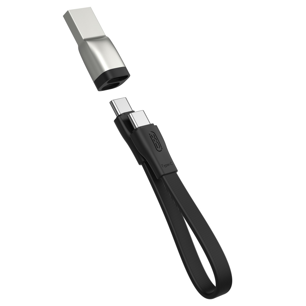 XO kabel NB-Q170A PD USB-C - USB-C 0,2 m 60W czarny