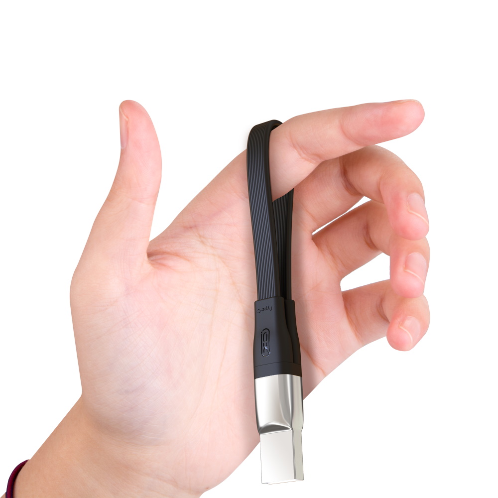 XO kabel NB-Q170A PD USB-C - USB-C 0,2 m 60W czarny / 2