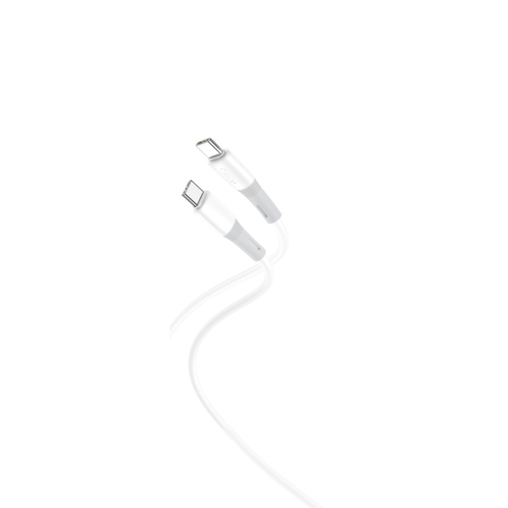 XO kabel NB-Q226B USB-C - USB-C 1m 60W bia�y
