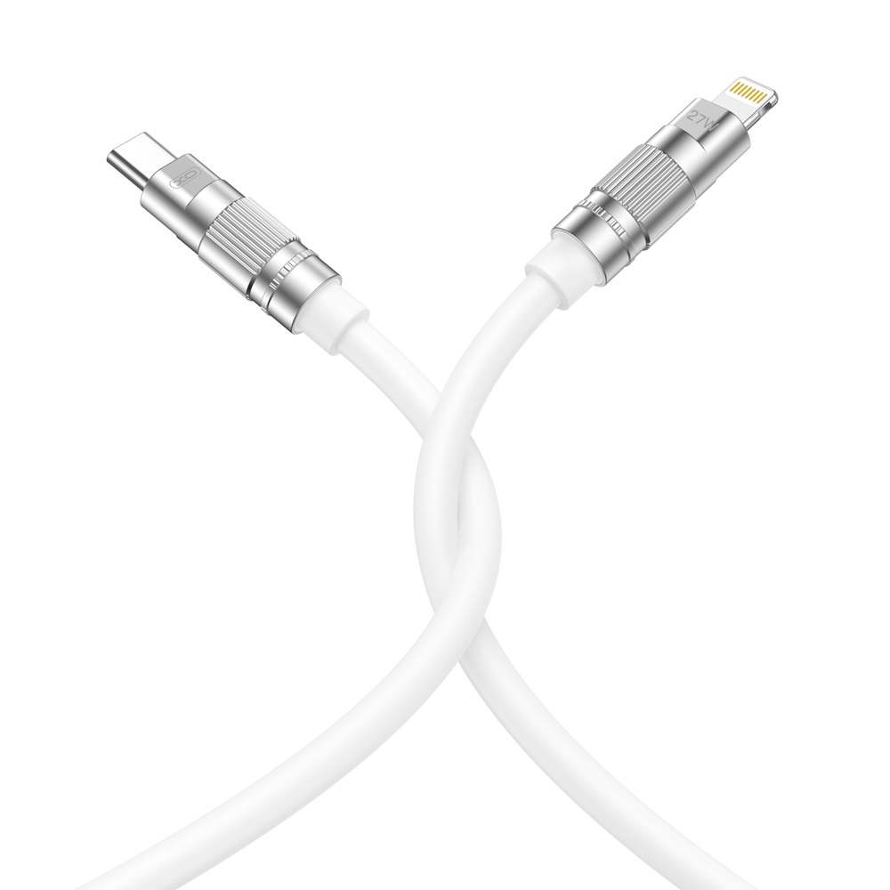 XO kabel NB-Q228A USB-C - Lightning 1,2m 27W bia�y