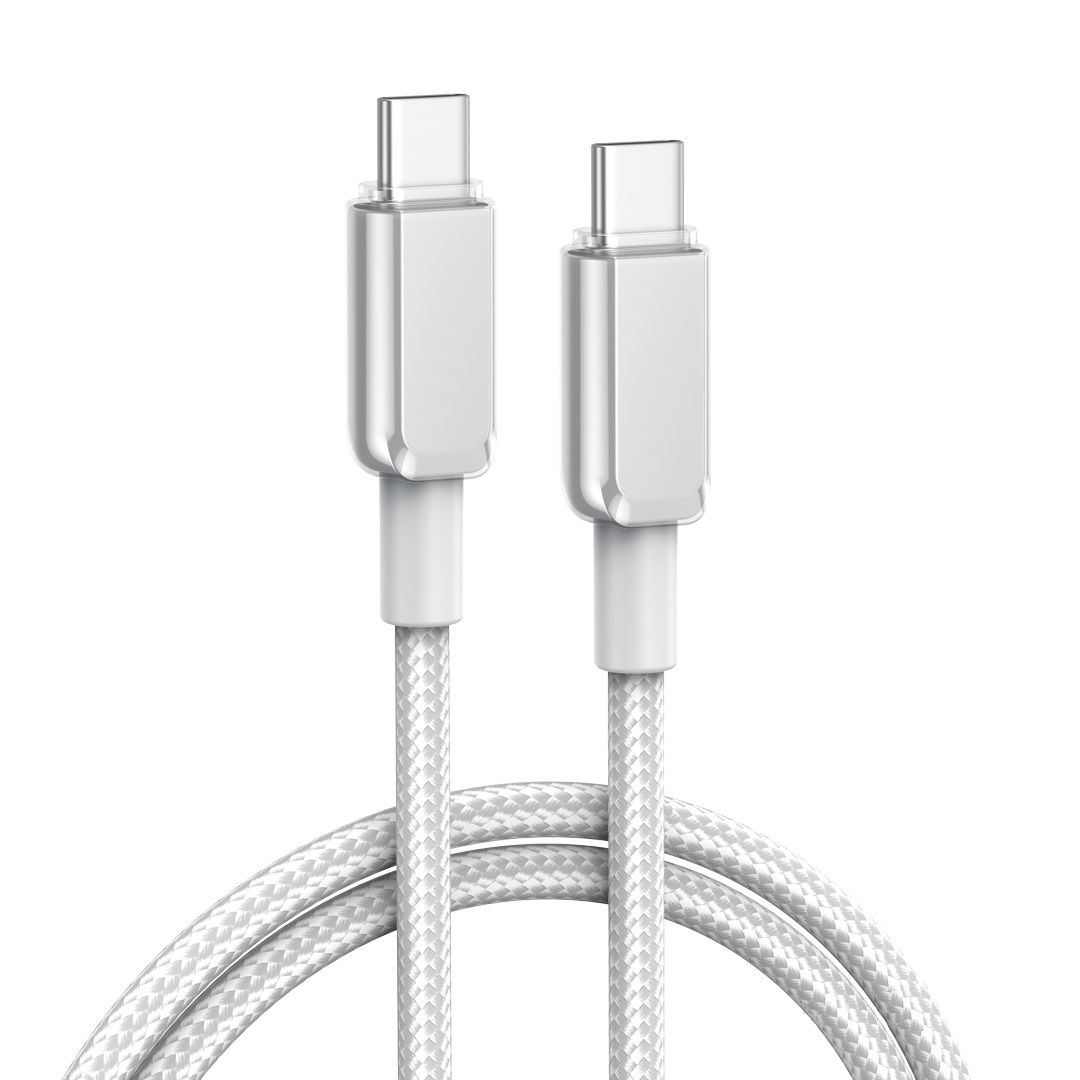 XO kabel NB-Q250B PD USB-C - USB-C 0,35m 60W bia�y