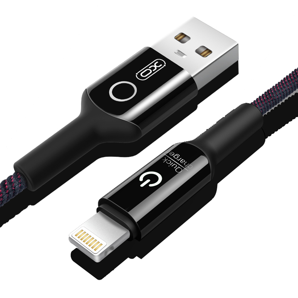 XO Kabel NB102 8-pin czarny 2,4A 1m / 3