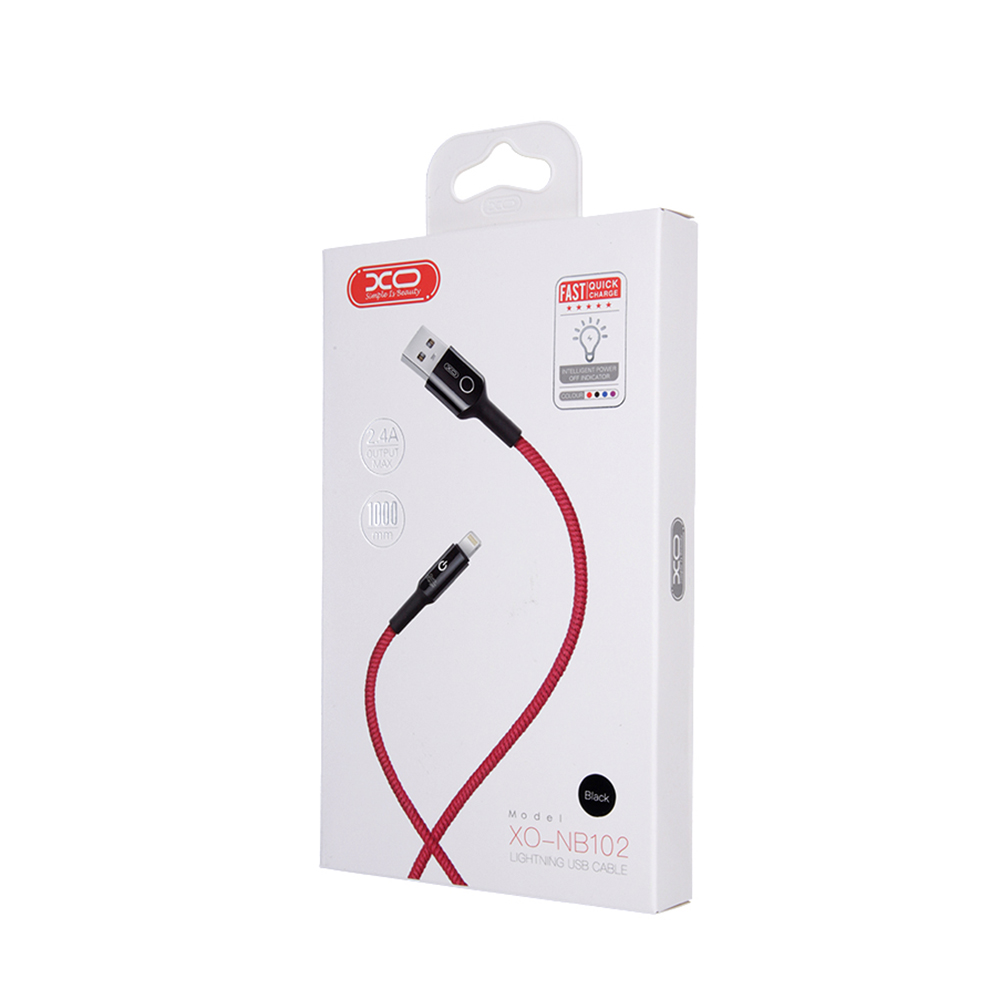 XO Kabel NB102 8-pin czarny 2,4A 1m / 5