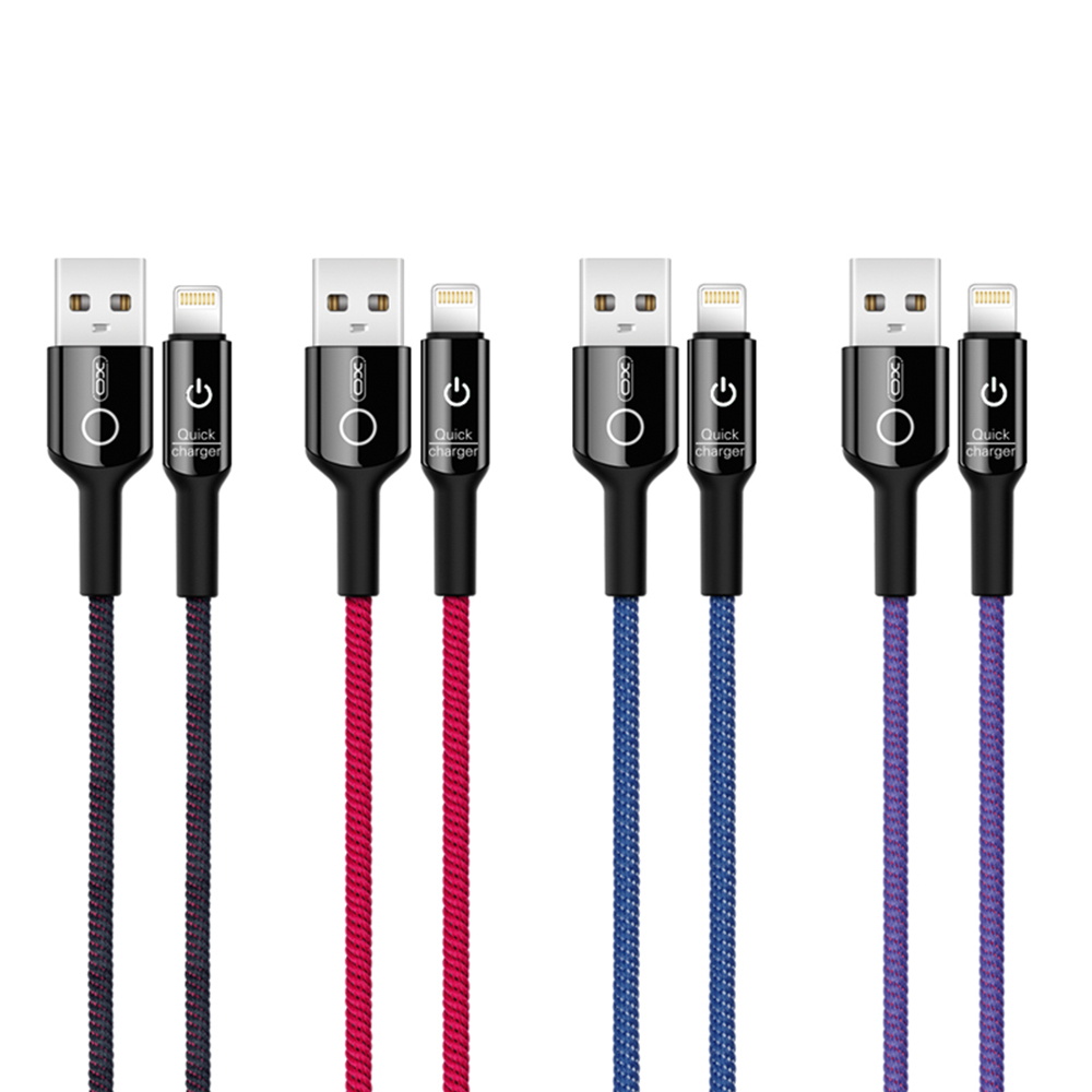 XO Kabel NB102 8-pin fioletowy 2,4A 1m / 2