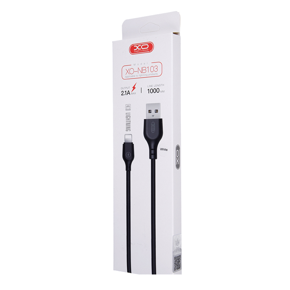 XO Kabel NB103 8-pin bia�y 2,1A 1m / 2