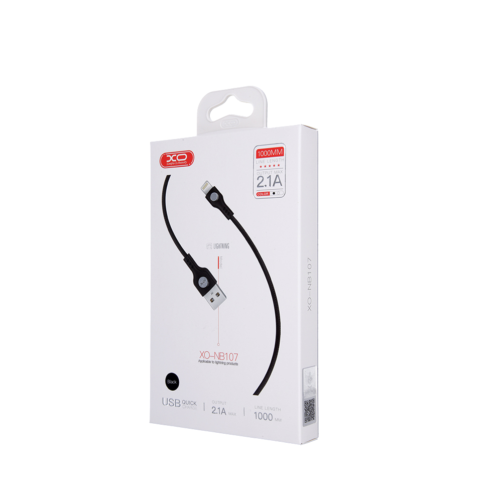 XO Kabel NB107 8-pin czarny 2,1A 1m / 2