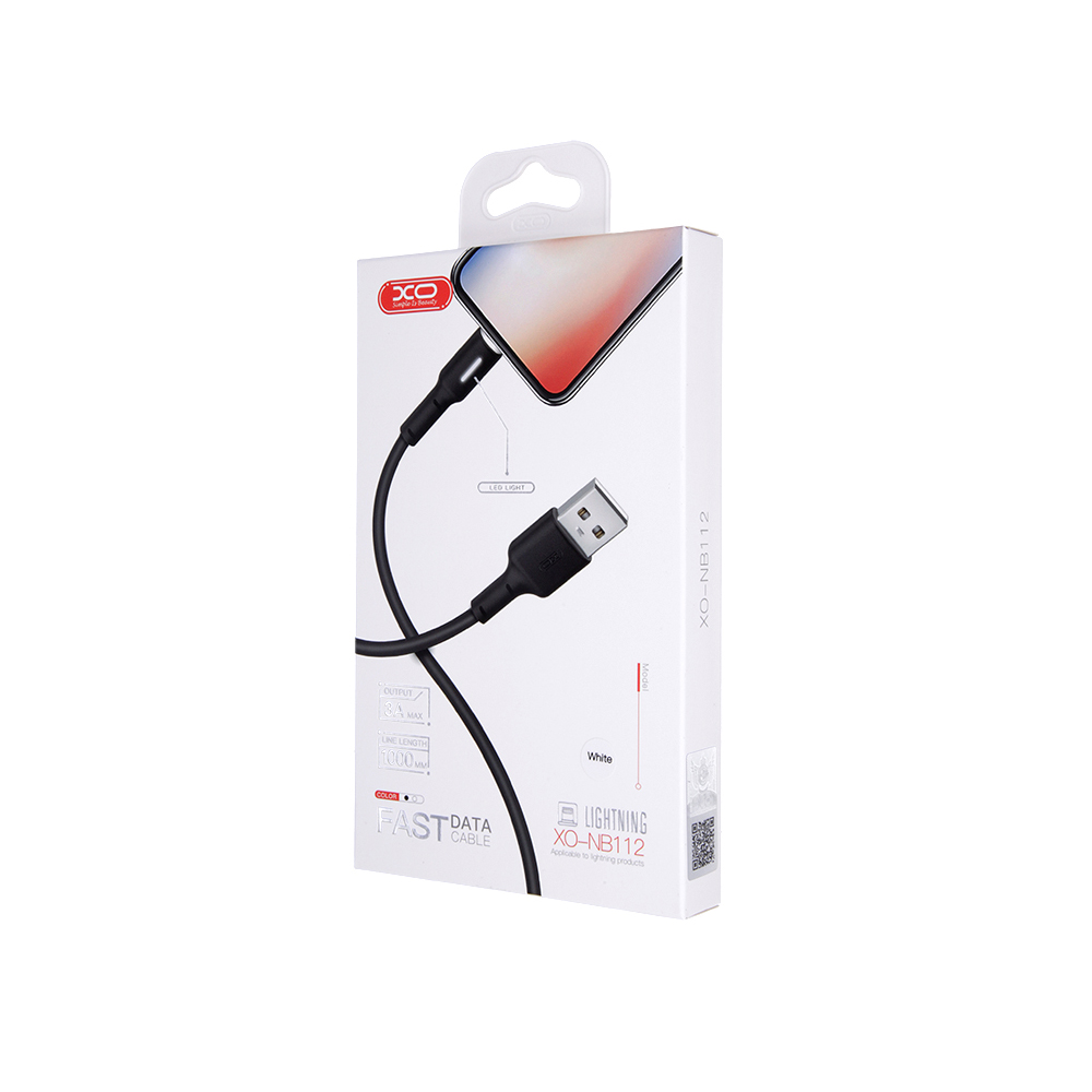 XO Kabel NB112 8-pin bia�y 3A 1m / 2