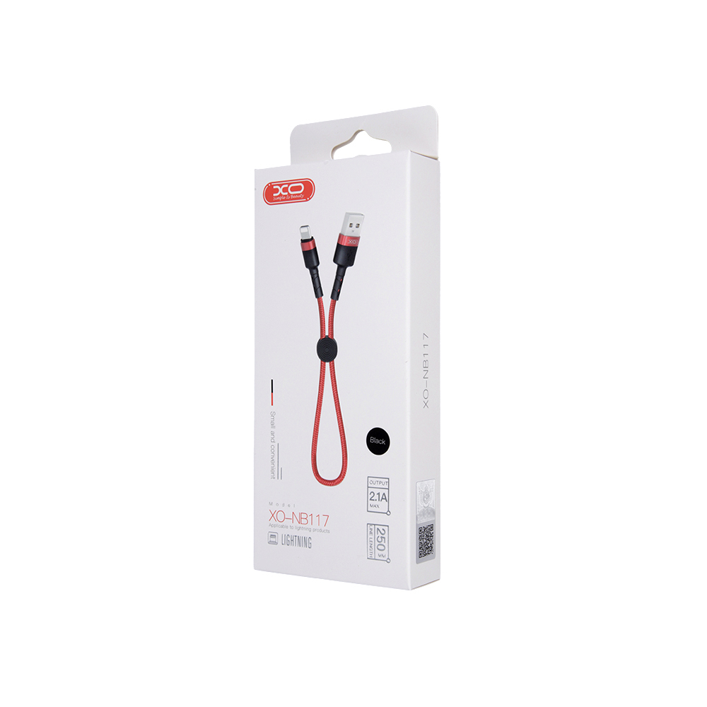 XO Kabel NB117 8-pin czarny 2,1A 0,25m / 2