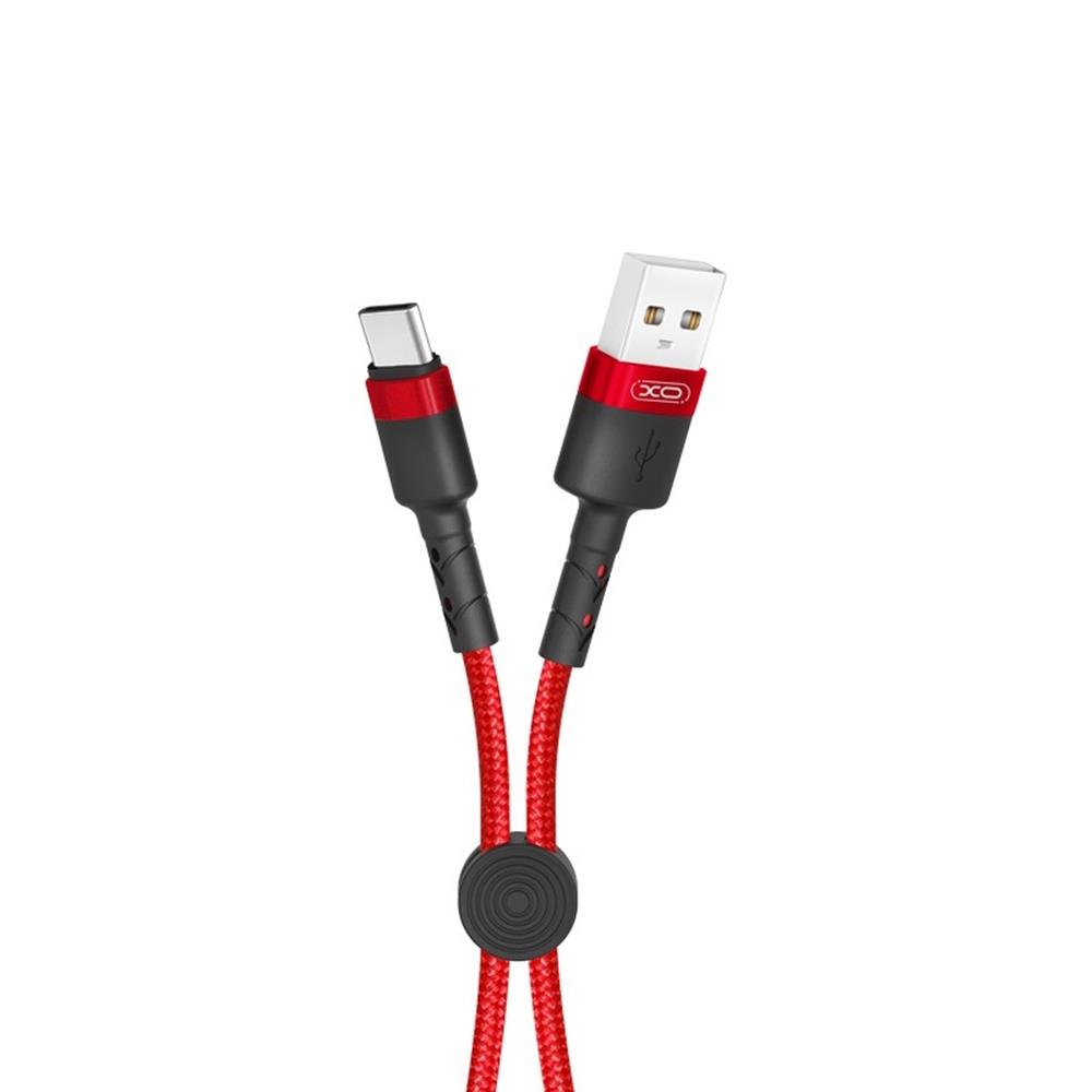 XO Kabel NB117 typ-C czerwony 2,1A 0,25m