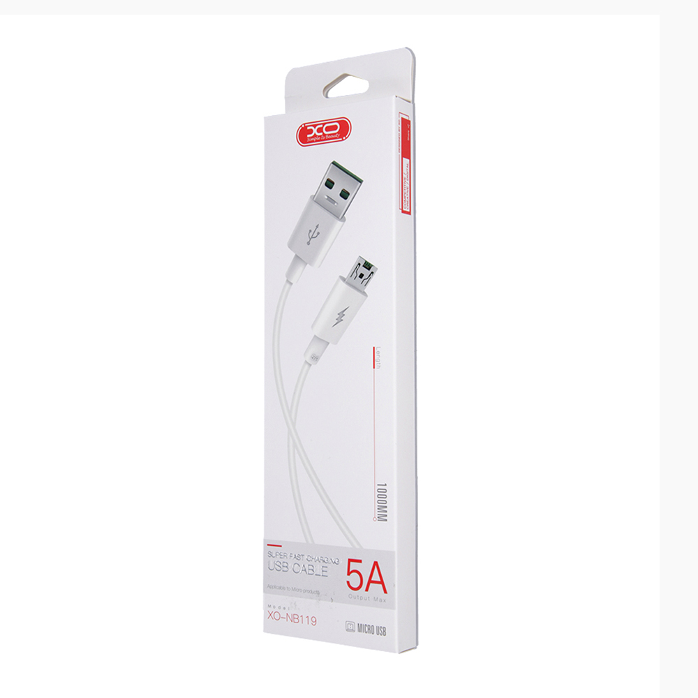 XO Kabel NB119 micro bia�y 5A 1m / 2