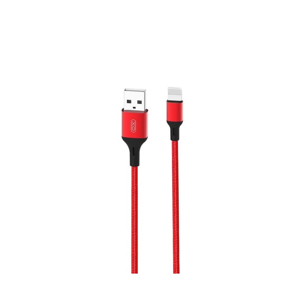 XO kabel NB143 USB - Lightning 1,0 m 2,4A czerwony