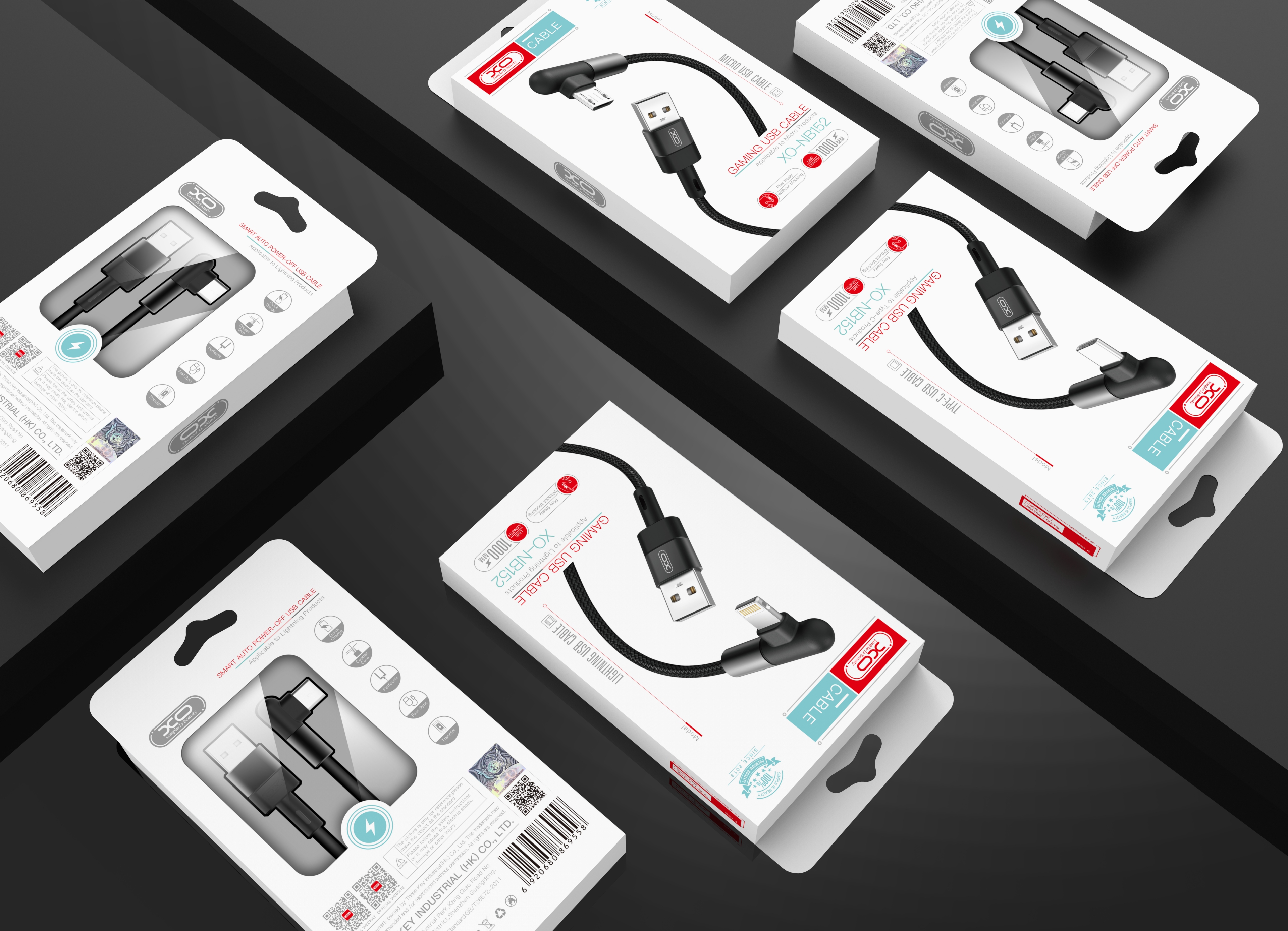 XO kabel NB152 USB - microUSB czarny / 2