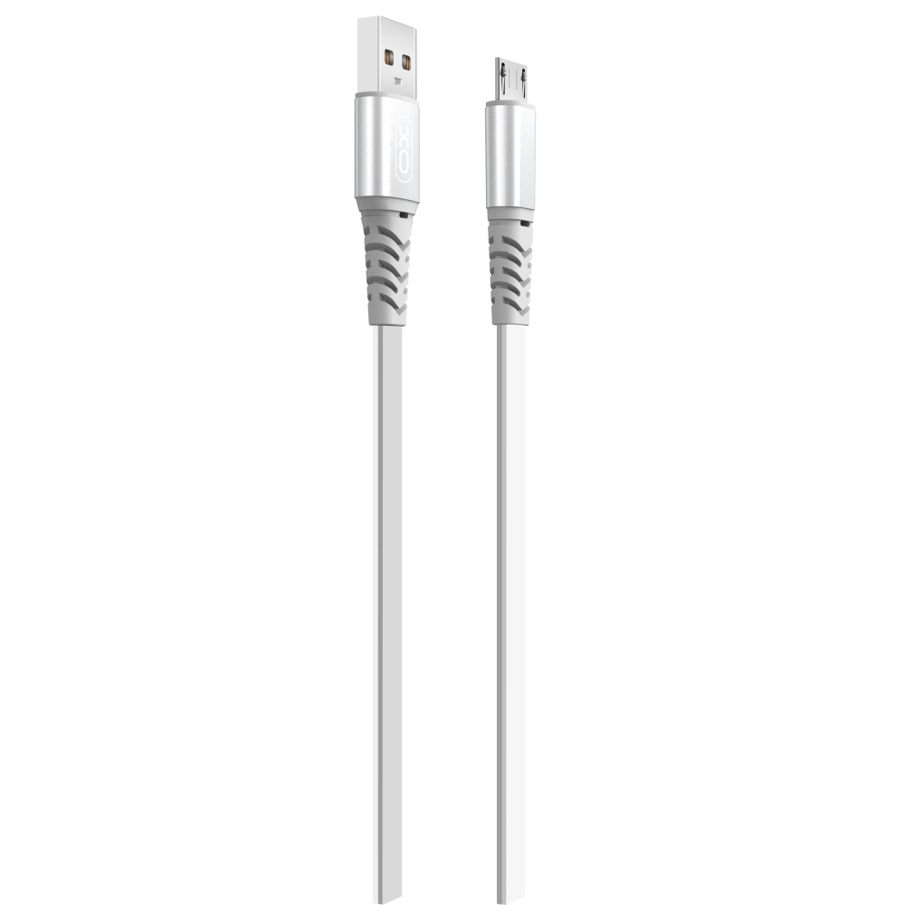 XO kabel NB154 USB - microUSB 1,0 m 2A srebrny