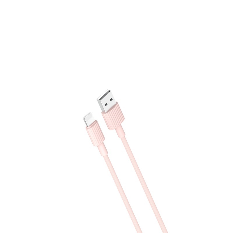 XO kabel NB156 USB - Lightning 1,0 m 2,4A r�owy