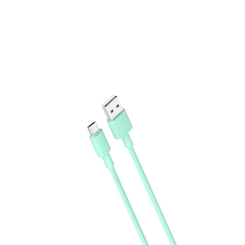 XO kabel NB156 USB - microUSB 1,0 m 2,4A zielony