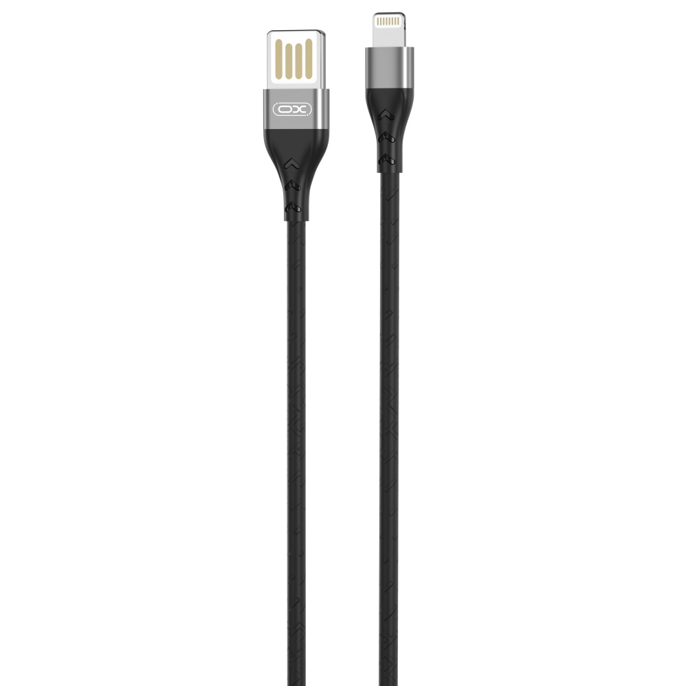 XO kabel NB188 USB - Lightning 2.4A 1,0m szary dwustronne USB