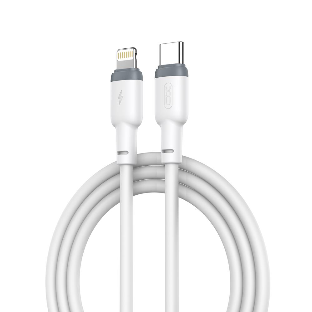 XO kabel NB208A PD USB-C - Lightning 1,0m 20W bia�y