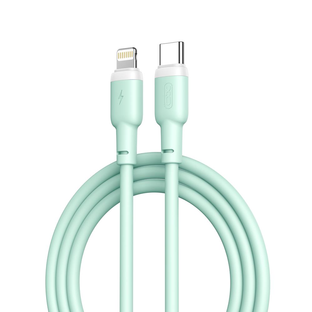 XO kabel NB208A PD USB-C - Lightning 1,0m 20W zielony