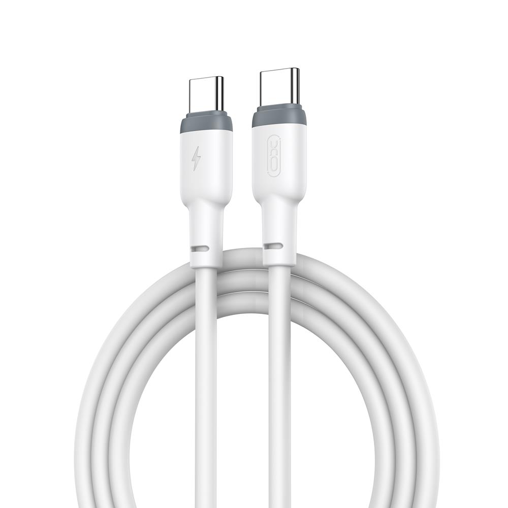 XO kabel NB208B PD USB-C - USB-C 1,0m 60W bia�y