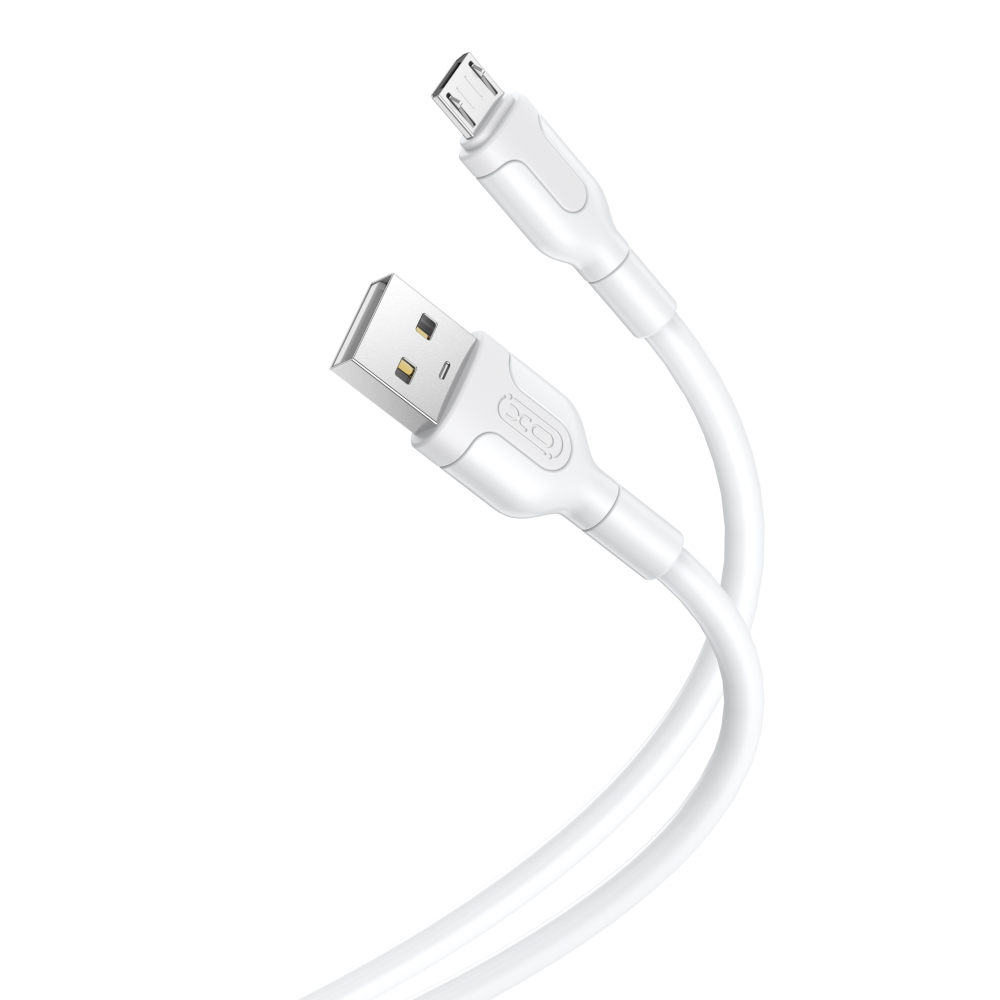 XO kabel NB212 USB - microUSB 1,0 m 2,1A bia�y