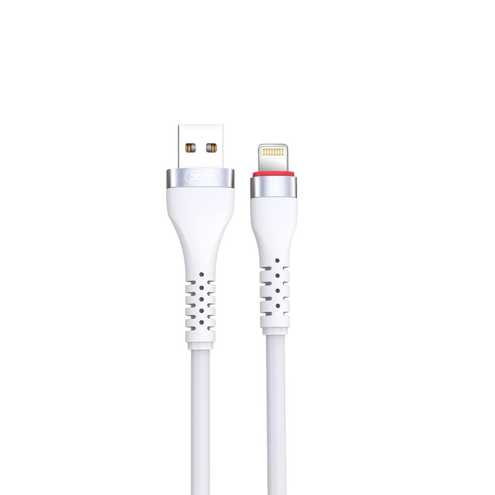 XO kabel NB213 USB - Lightning 1,0 m 2,4A bia�y