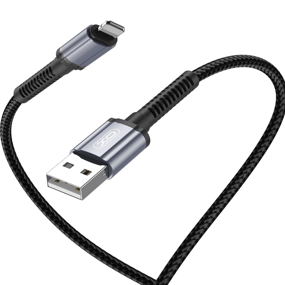 XO kabel NB215 USB - Lightning 1,0 m 2,4A czarny / 2