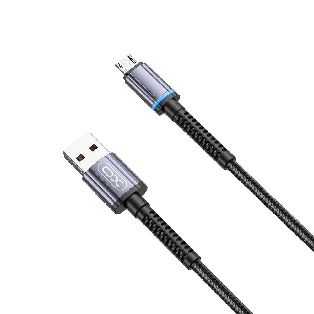 XO kabel NB215 USB - microUSB 1,0 m 2,4A czarny