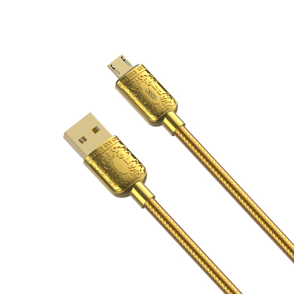 XO kabel NB216 USB - microUSB 1,0 m 2,4A z�oty