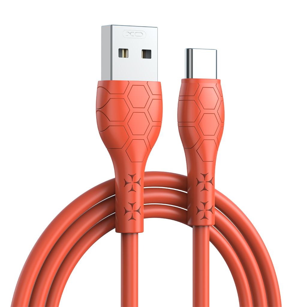 XO kabel NB240 USB - USB-C 1,0m 2,4A pomara�czowy