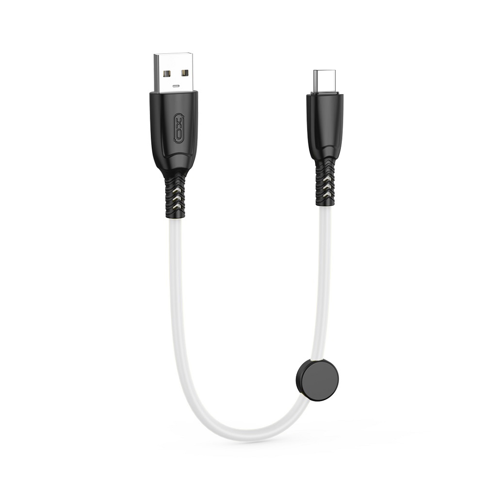 XO kabel NB247 USB - USB-C 0,25 m 6A bia�y