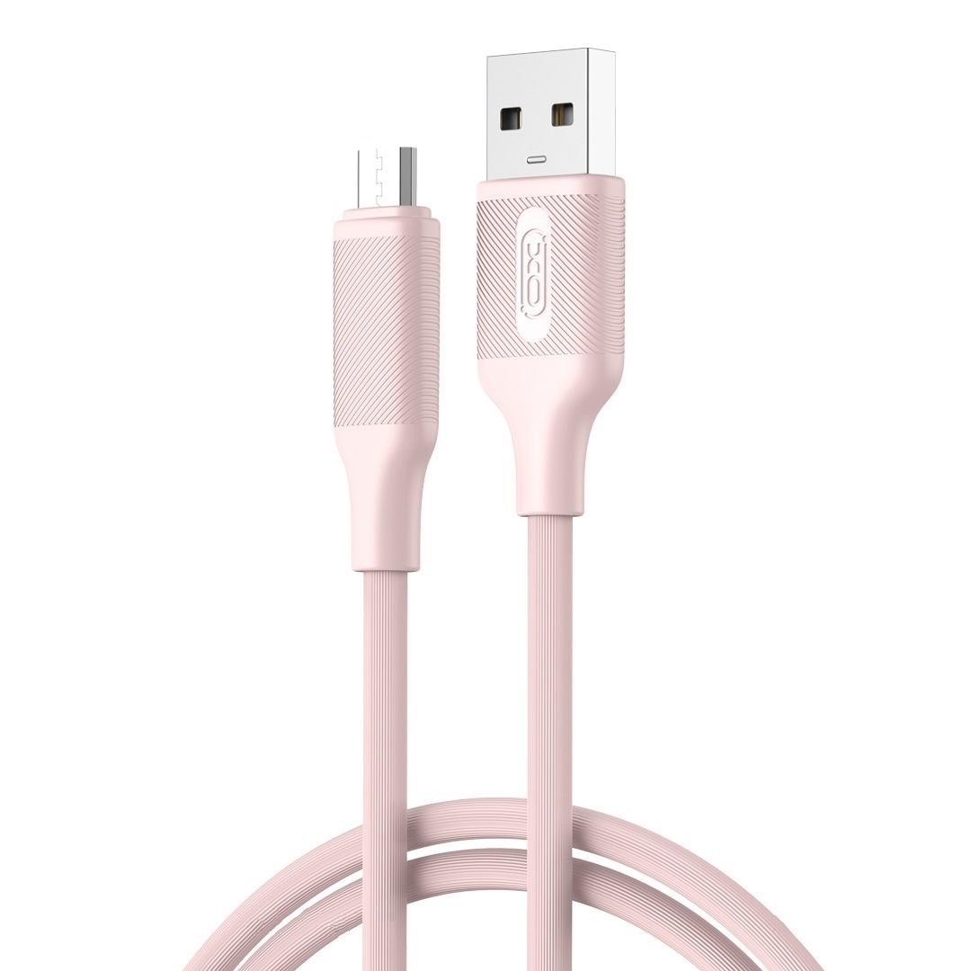 XO kabel NB265 USB - microUSB 1,0m 2,4A r�owy
