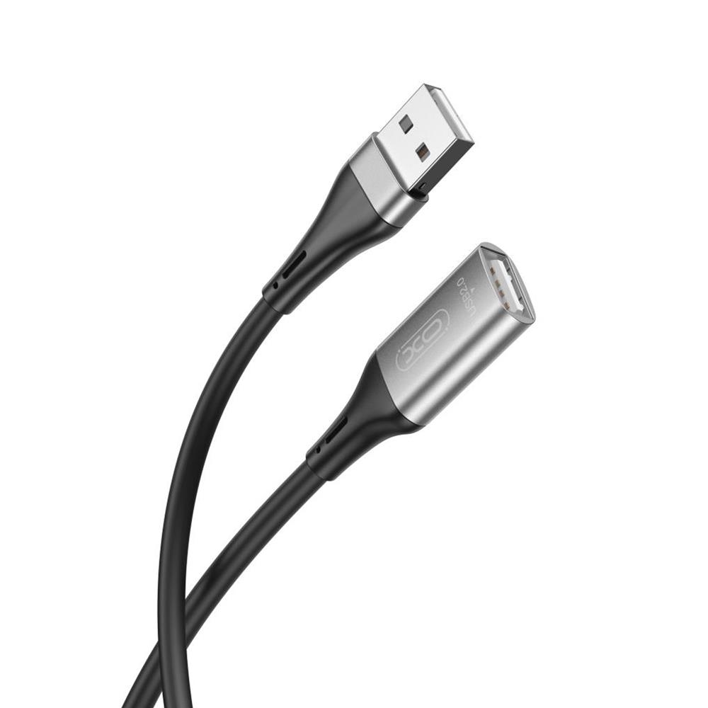 XO kabel przeduacz NB219 USB 2.0 czarny 2m