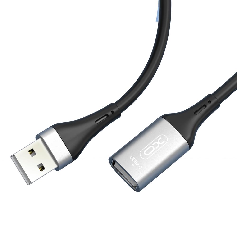 XO kabel przeduacz NB219 USB 2.0 czarny 2m / 2