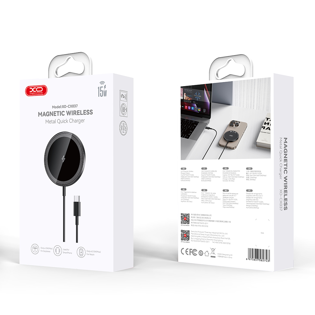 XO �adowarka bezprzewodowa indukcyjna CX037 czarna / 4