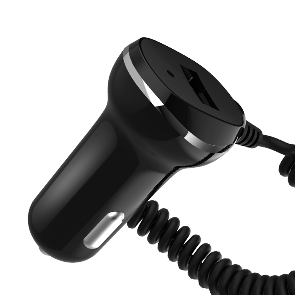 XO �adowarka samochodowa CC16 czarna plus kabel 3w1 1,45m (8-pin/micro/typ-C) 3,1A / 2