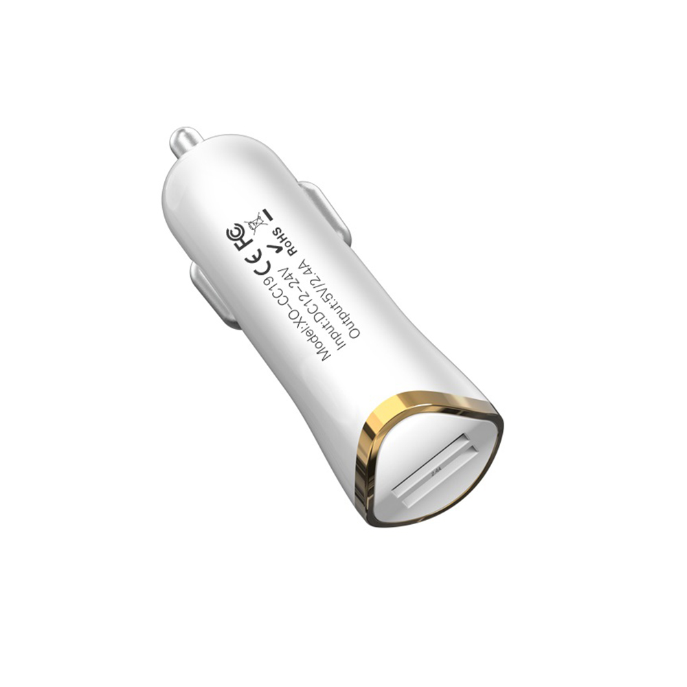 XO �adowarka samochodowa CC19 bia�a 2USB 2,4A / 4