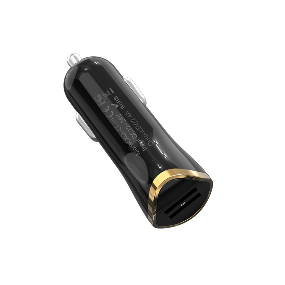 XO �adowarka samochodowa CC19 czarna 2USB 2,4A