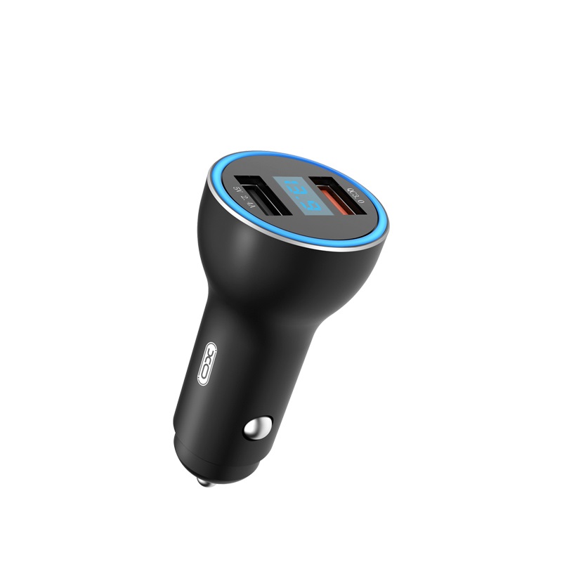 XO �adowarka samochodowa CC26 czarna 2USB QC 3.0