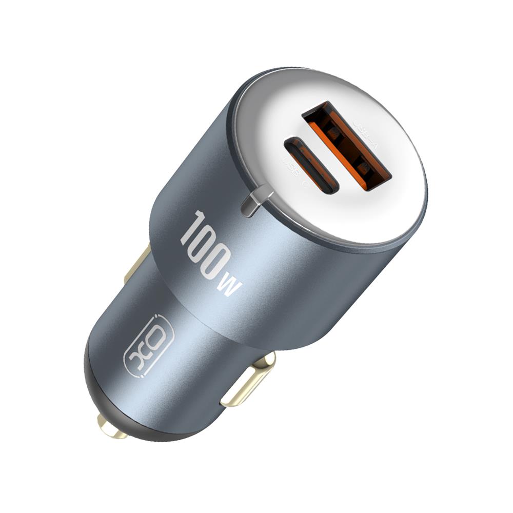 XO �adowarka samochodowa CC47 PD QC 3.0 100W 1x USB 1x USB-C szara / 4