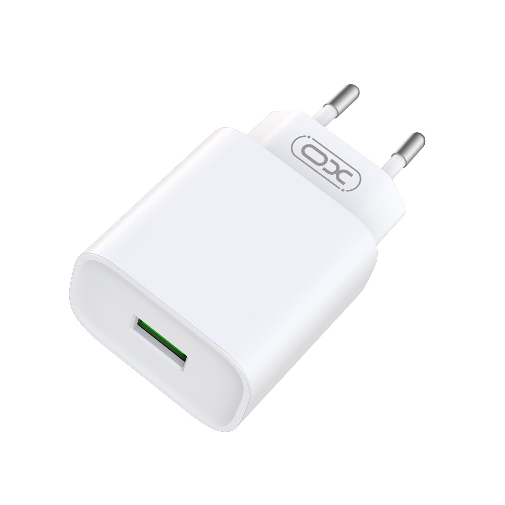 XO adowarka sieciowa CE02D QC 3.0 18W 1x USB biaa + kabel Lightning / 2
