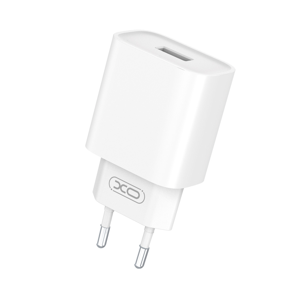 XO �adowarka sieciowa CE02D QC 3.0 18W 1x USB bia�a + kabel USB-C / 3