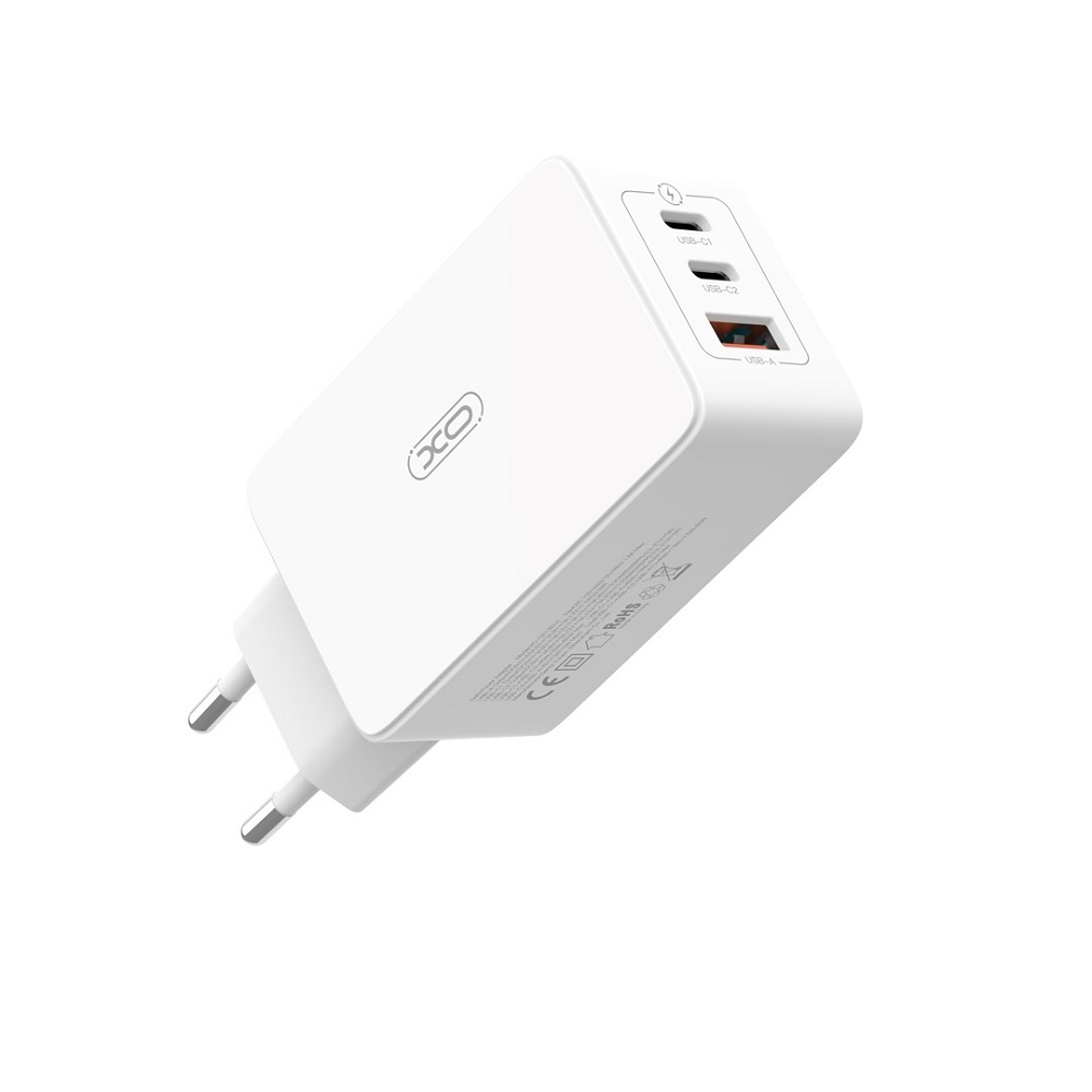 XO �adowarka sieciowa CE13 PD QC 3.0 65W 1x USB 2x USB-C bia�a