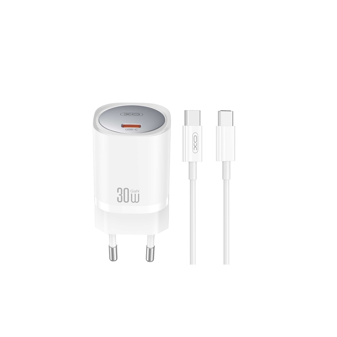 XO �adowarka sieciowa CE20 PD 20W 1x USB-C bia�a + kabel USB-C - USB-C