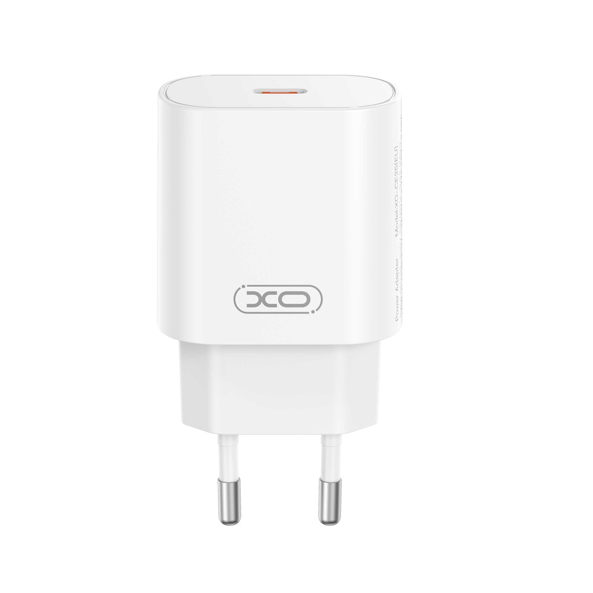 XO adowarka sieciowa CE25 PD 25W 1x USB-C biaa + kabel USB-C - Lightning / 2