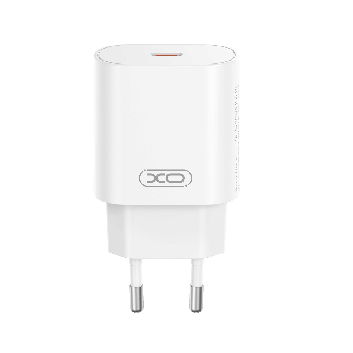 XO �adowarka sieciowa CE25 PD 25W 1x USB-C bia�a + kabel USB-C - Lightning / 2