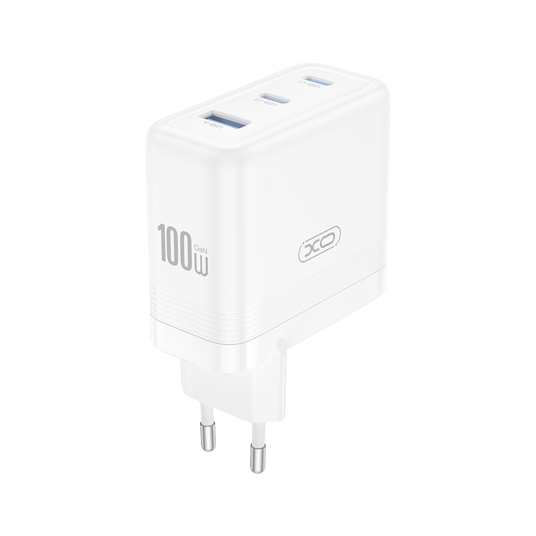 XO �adowarka sieciowa CE35 PD 100W 2x USB-C 1x USB bia�a