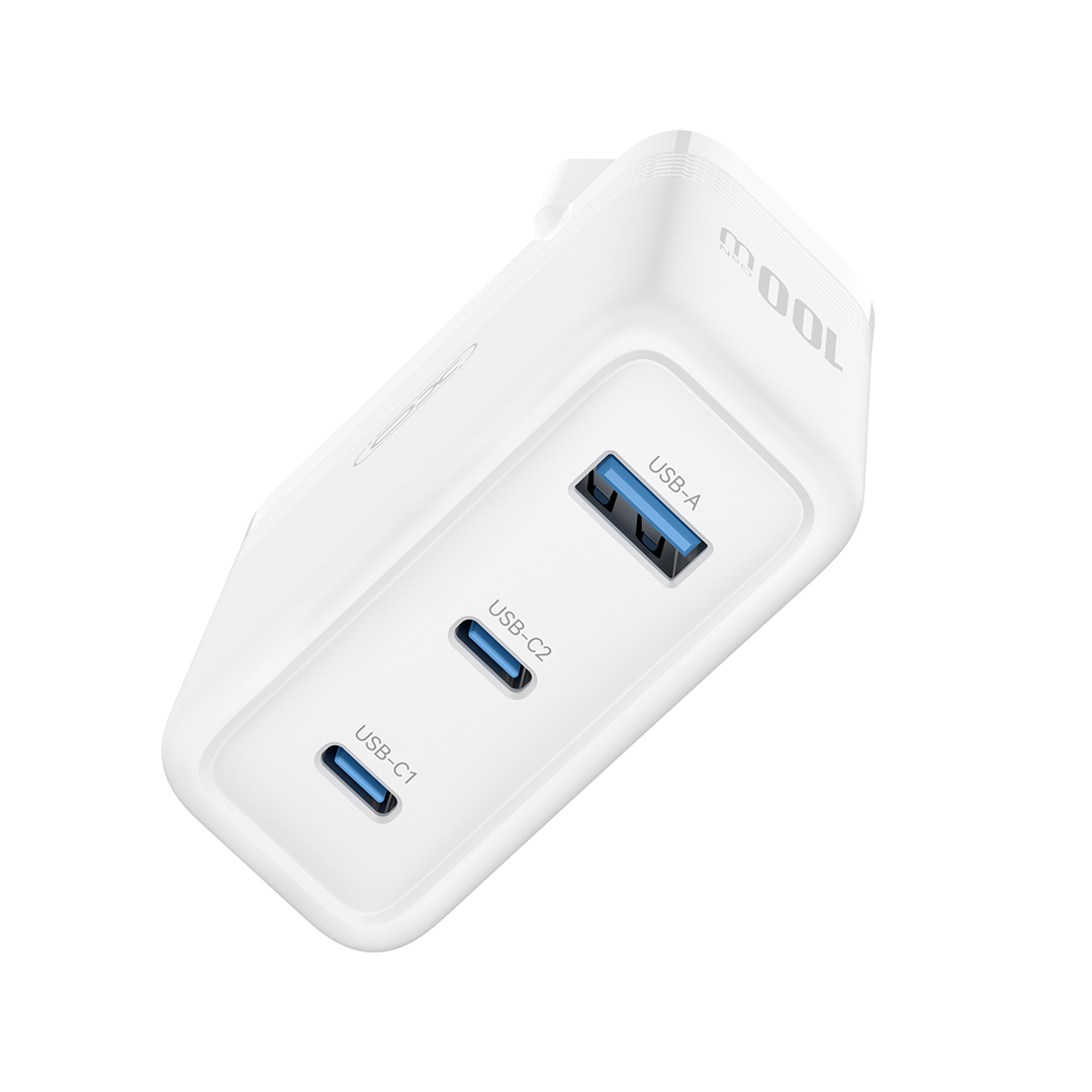 XO �adowarka sieciowa CE35 PD 100W 2x USB-C 1x USB bia�a / 3