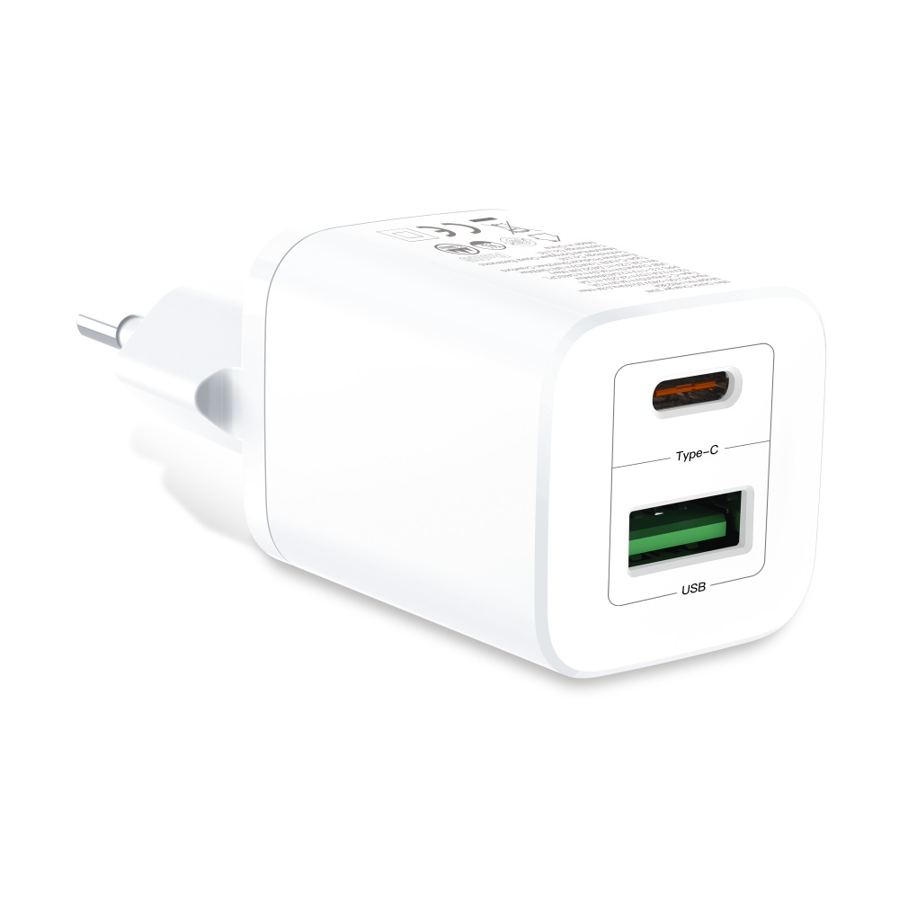 XO �adowarka sieciowa HN238A bia�a 2USB QC3.0/ PD USB-C 30W / 2