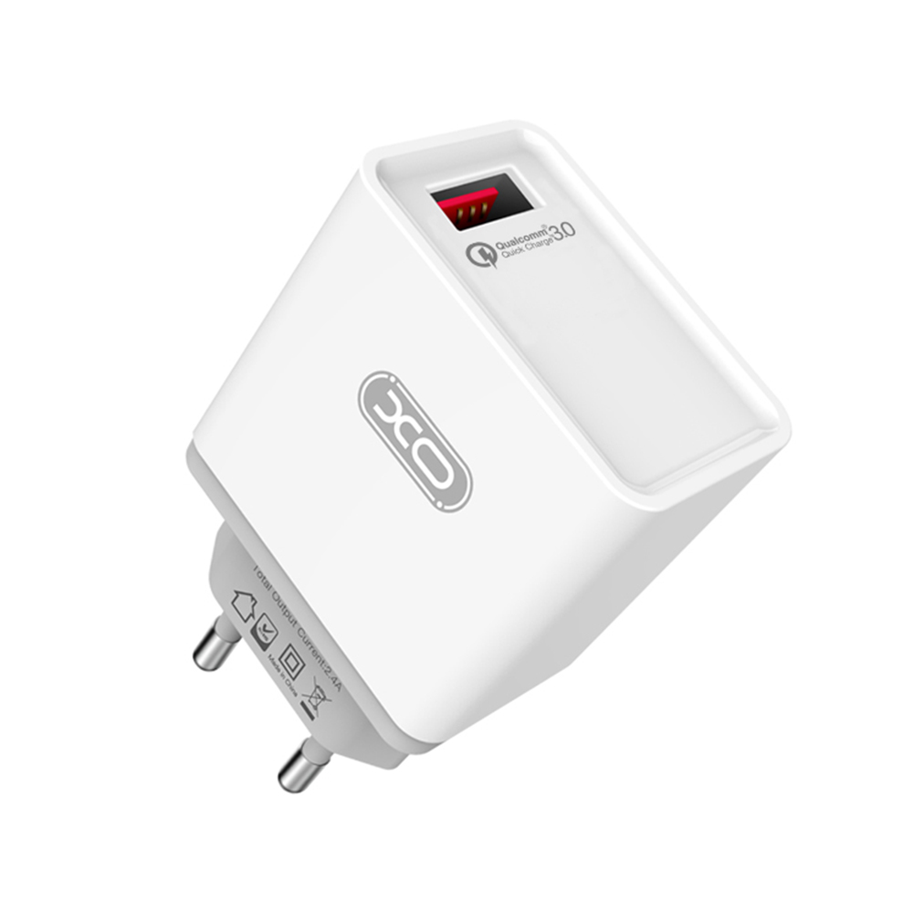 XO �adowarka sieciowa L32 bia�a 1USB QC3.0 / 2